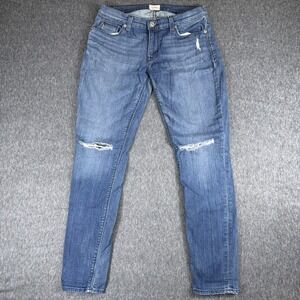 Hudson Jeans Womens Size 28 Krista Super Skinny Fit Distressed Wash Blue